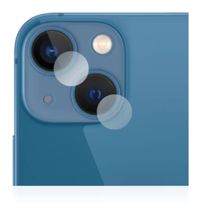 Image of the device Apple iPhone 13 mini (ONLY Camera Lens) with a wide variety of screen protectors.