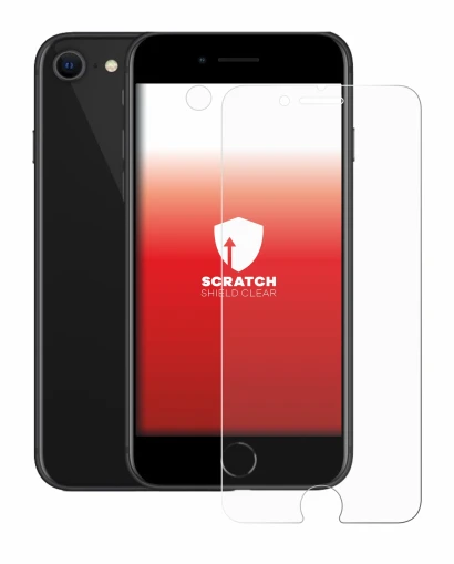 Image of the device Apple iPhone SE 2 2020 (Front+Camera) with a wide variety of screen protectors.