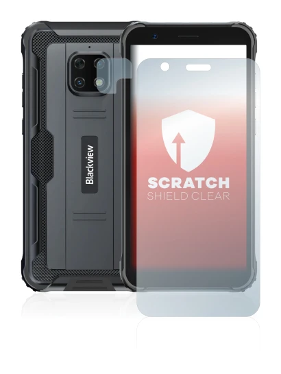 Image of the device Blackview BV4900S (Front+Camera) with a wide variety of screen protectors.