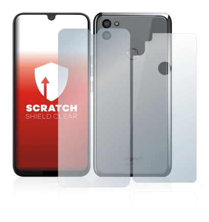 Image of the device Gigaset GS5 (Front+Back) with a wide variety of screen protectors.