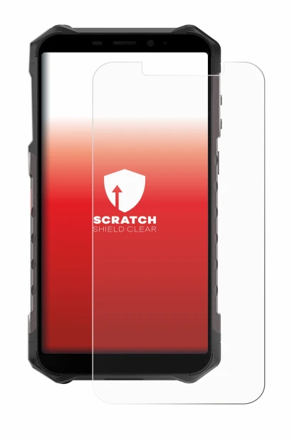 Image of the device Ulefone Armor X9 Pro with a wide variety of screen protectors.
