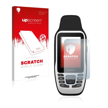 Front side of a product packaging with the brand logo upscreen. Next to it is the device Garmin GPSMAP 79s shown with the corr
