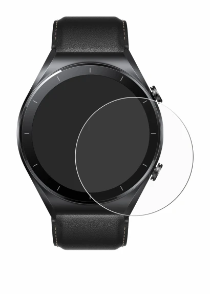 Image of the device Xiaomi Watch S1 with a wide variety of screen protectors.
