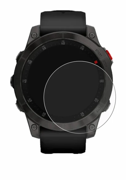 Image of the device Garmin epix (Gen. 2) with a wide variety of screen protectors.