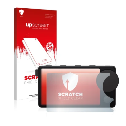Front side of a product packaging with the brand logo upscreen. Next to it is the device Spotify Car Thing shown with the corr