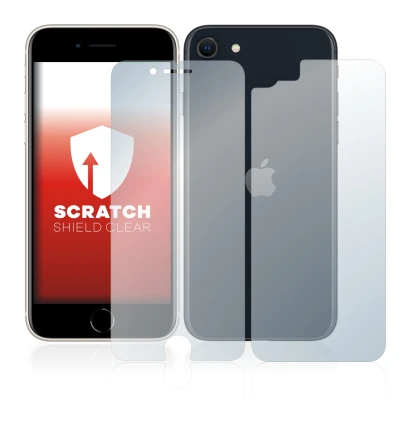 Image of the device Apple iPhone SE 3 2022 (Front+Back) with a wide variety of screen protectors.