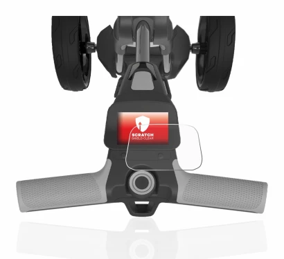 Image of the device PowaKaddy FX5 2.8" with a wide variety of screen protectors.