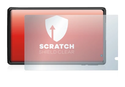 Image of the device Pritom L8 with a wide variety of screen protectors.