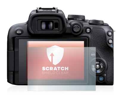 Image of the device Canon EOS R10 with a wide variety of screen protectors.