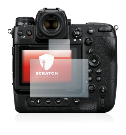 Image of the device Nikon Z 9 (Display + top plate display) with a wide variety of screen protectors.