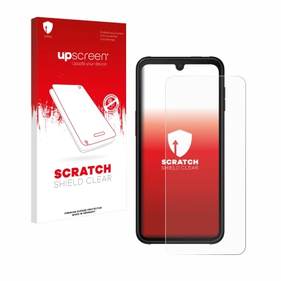 Front side of a product packaging with the brand logo upscreen. Next to it is the device Samsung Galaxy XCover 6 Pro shown wit