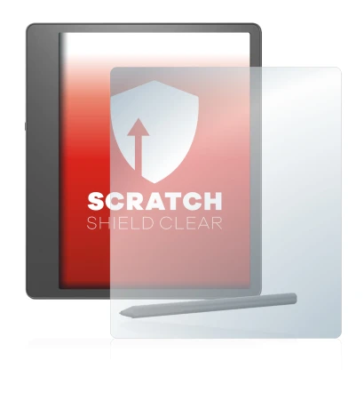 Image of the device Amazon Kindle Scribe with a wide variety of screen protectors.