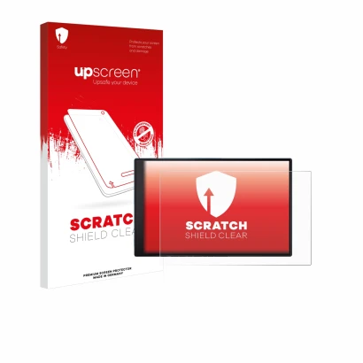 Front side of a product packaging with the brand logo upscreen. Next to it is the device Garmin DriveSmart 86 shown with the c