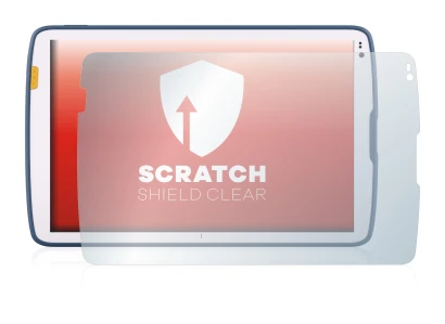 Image of the device Zebra ET45 10.1" with a wide variety of screen protectors.