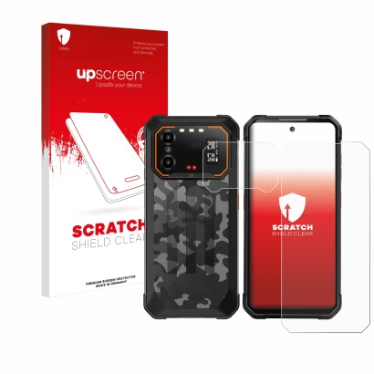 Front side of a product packaging with the brand logo upscreen. Next to it is the device iiiF150 B1 Pro (Front+Camera) shown w