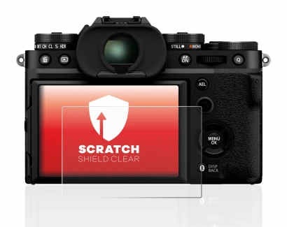 Image of the device Fujifilm X-T5 with a wide variety of screen protectors.