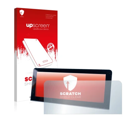 Front side of a product packaging with the brand logo upscreen. Next to it is the device MG 4 shown with the corresponding scr
