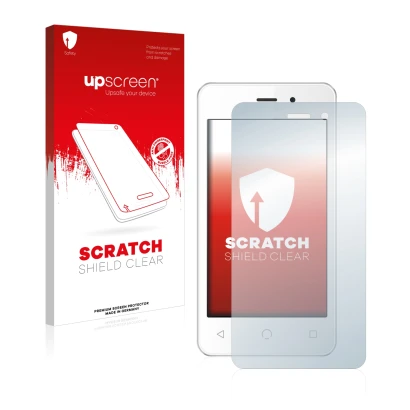 Front side of a product packaging with the brand logo upscreen. Next to it is the device NUU Mobile A1 shown with the correspo