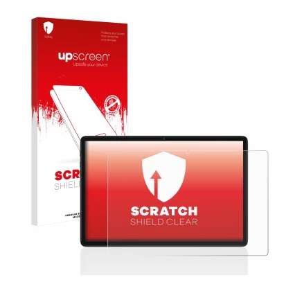 Front side of a product packaging with the brand logo upscreen. Next to it is the device Teclast P40HD shown with the correspo