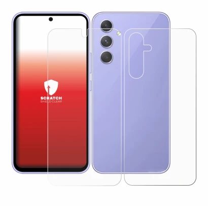 Image of the device Samsung Galaxy A54 5G (Front+Back) with a wide variety of screen protectors.