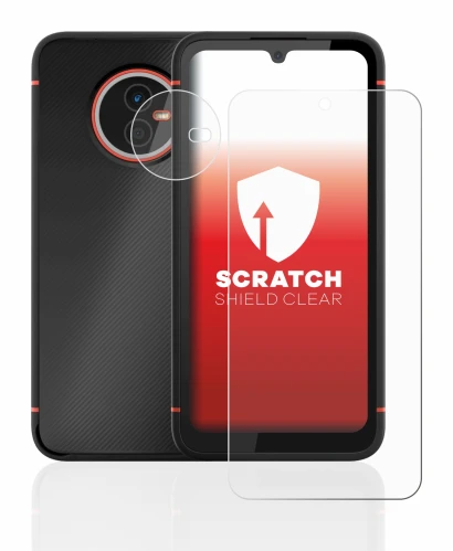 Image of the device Gigaset GX4 (Front+Camera) with a wide variety of screen protectors.