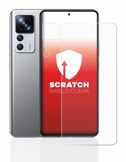 Image of the device Xiaomi 12T Pro (Front+Camera) with a wide variety of screen protectors.