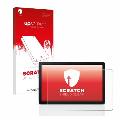 Front side of a product packaging with the brand logo upscreen. Next to it is the device Acer Iconia Tab P10 shown with the co