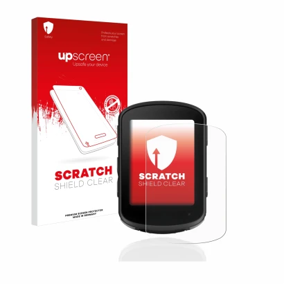 Front side of a product packaging with the brand logo upscreen. Next to it is the device Garmin Edge 540 shown with the corres