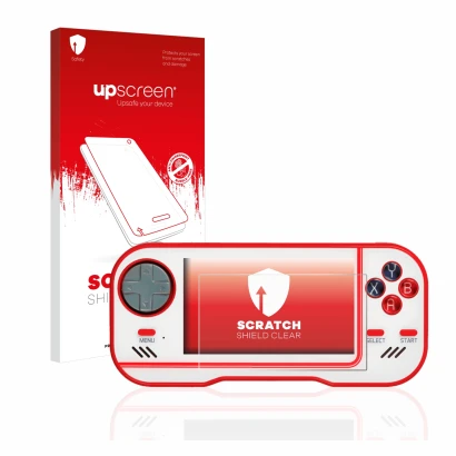 Front side of a product packaging with the brand logo upscreen. Next to it is the device Blaze Evercade shown with the corresp
