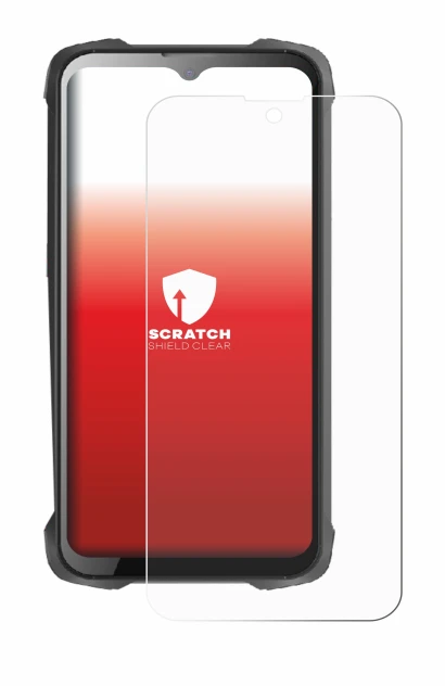 Image of the device Cubot King Kong 9 with a wide variety of screen protectors.