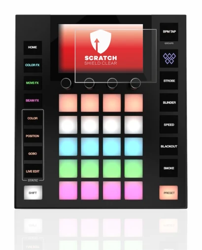 Image of the device Wolfmix W1 with a wide variety of screen protectors.