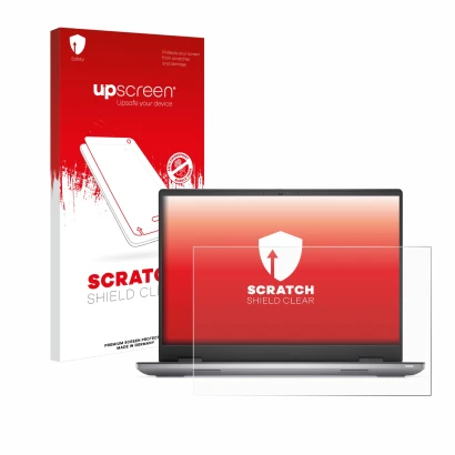 Front side of a product packaging with the brand logo upscreen. Next to it is the device Dell Precision 7680 Non-Touch shown w