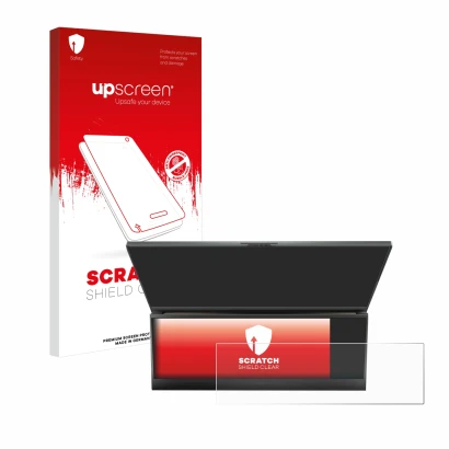 Front side of a product packaging with the brand logo upscreen. Next to it is the device ASUS ROG Zephyrus Duo 16 2023 (ONLY T