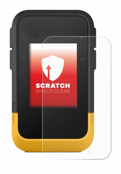 Image of the device Garmin eTrex SE with a wide variety of screen protectors.