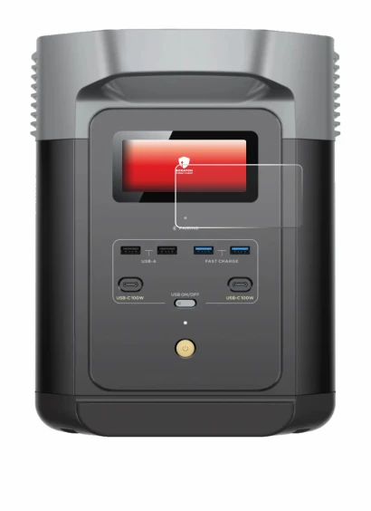 Image of the device EcoFlow DELTA 2 with a wide variety of screen protectors.