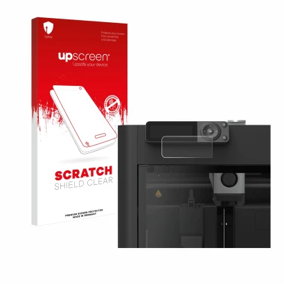 Front side of a product packaging with the brand logo upscreen. Next to it is the device Bambu Lab P1S 3D Printer shown with t