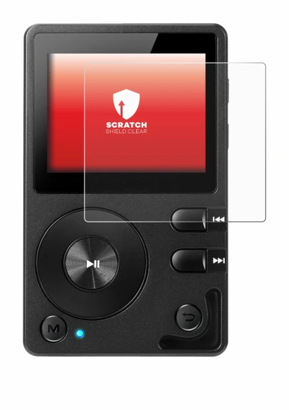 Image of the device Hifi Walker H2 with a wide variety of screen protectors.