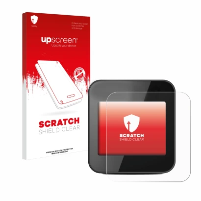 Front side of a product packaging with the brand logo upscreen. Next to it is the device Cycplus GPS G1 shown with the corresp