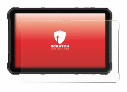 Image of the device Ulefone Armor Pad 2 with a wide variety of screen protectors.