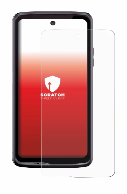 Image of the device Crosscall Stellar X5 with a wide variety of screen protectors.