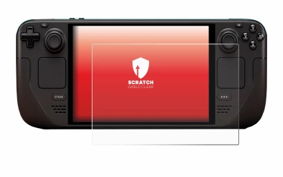 Image of the device Valve Steam Deck OLED with a wide variety of screen protectors.