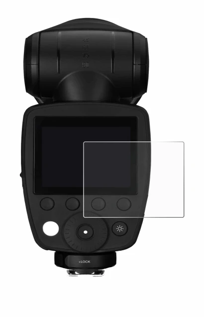 Image of the device Profoto A10 with a wide variety of screen protectors.