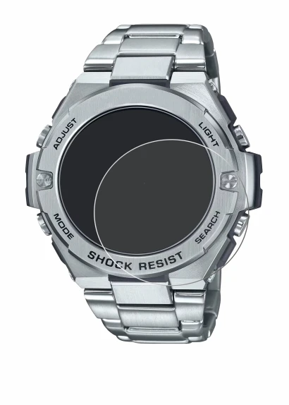 Image of the device Casio G-Shock GST-B500D-1A with a wide variety of screen protectors.