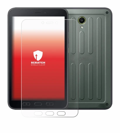 Image of the device Samsung Galaxy Tab Active 5 (portrait) with a wide variety of screen protectors.