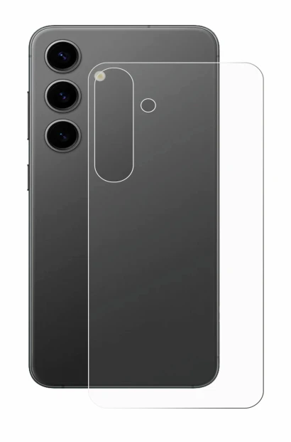 Image of the device Samsung Galaxy S24 Plus (Back) with a wide variety of screen protectors.