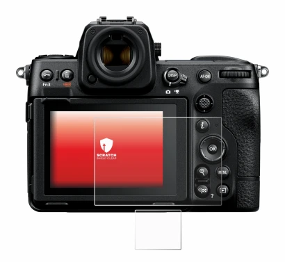 Image of the device Nikon Z 8 (Display + top plate display) with a wide variety of screen protectors.