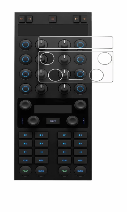 Image of the device Native Instruments Traktor Kontrol X1 MK3 with a wide variety of screen protectors.