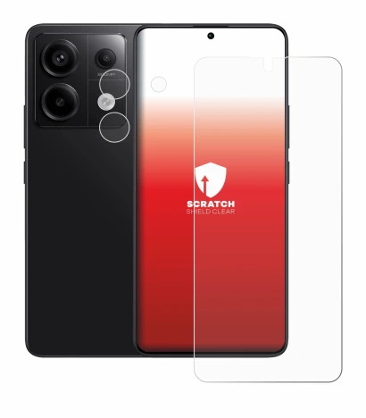 Image of the device Xiaomi Redmi Note 13 Pro 5G (Front+Camera) with a wide variety of screen protectors.