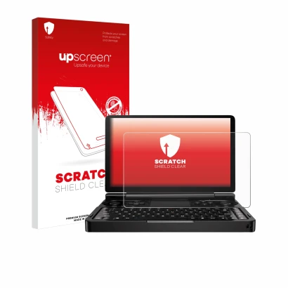 Front side of a product packaging with the brand logo upscreen. Next to it is the device GPD Win Mini (2024) shown with the co