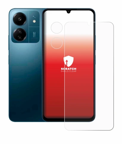 Image of the device Xiaomi Redmi 13C (Front+Camera) with a wide variety of screen protectors.